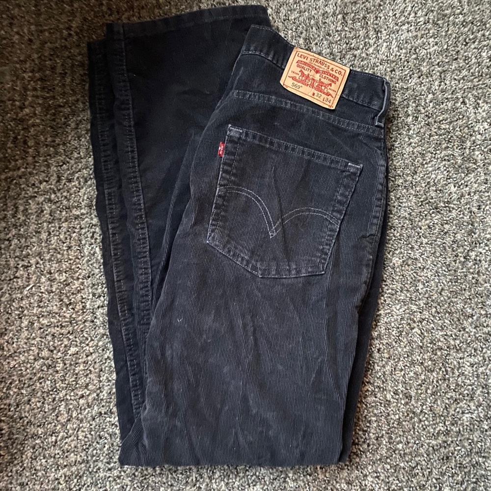 Vintage Levi 569 Black Corduroy